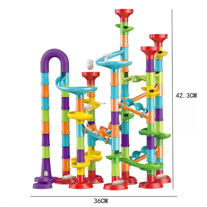JUEGO DE CONSTRUCCIÓN TUBOS Y CANICAS